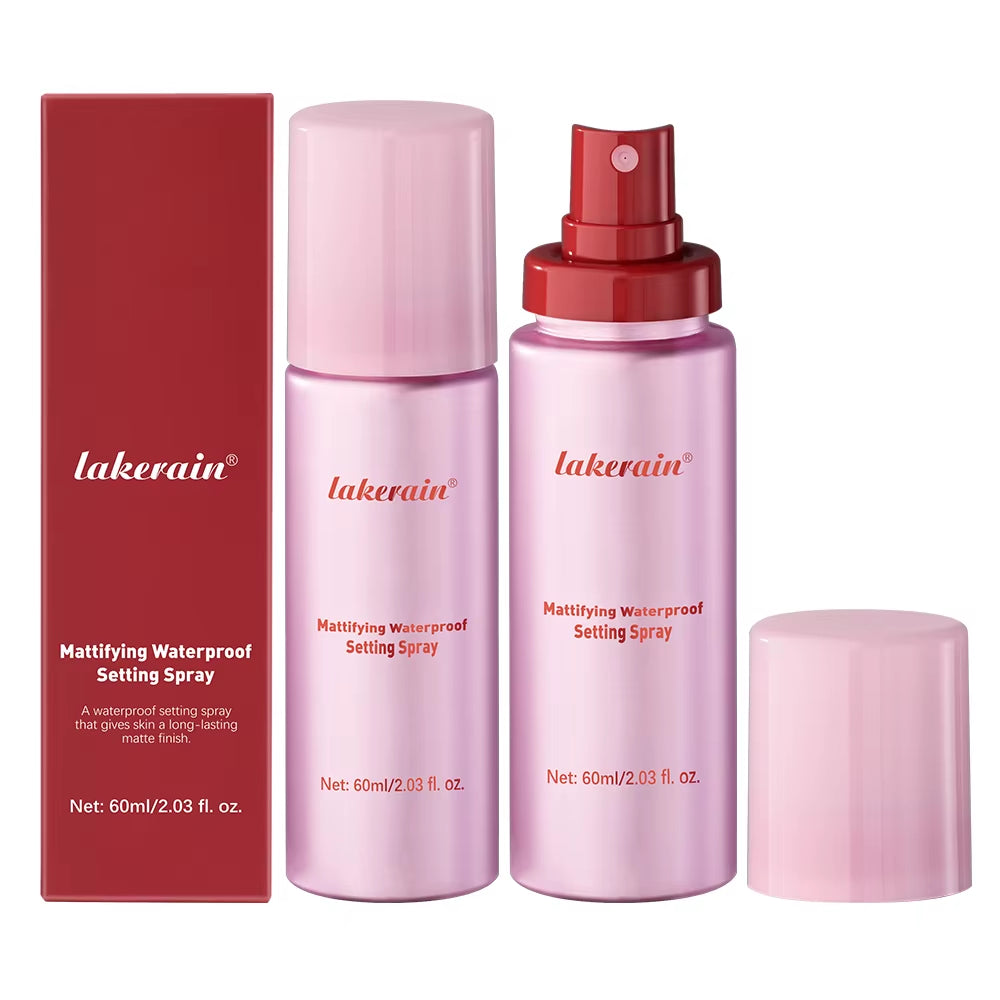 Mattifying Waterproof Setting Spray for Oil Control and Non-Sticky Finish - Universal Makeup Fixer for All Skin Types